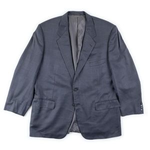 CORNELIANI blue Virgin Wool Silk blend blazer size US 46R / 56R Italy